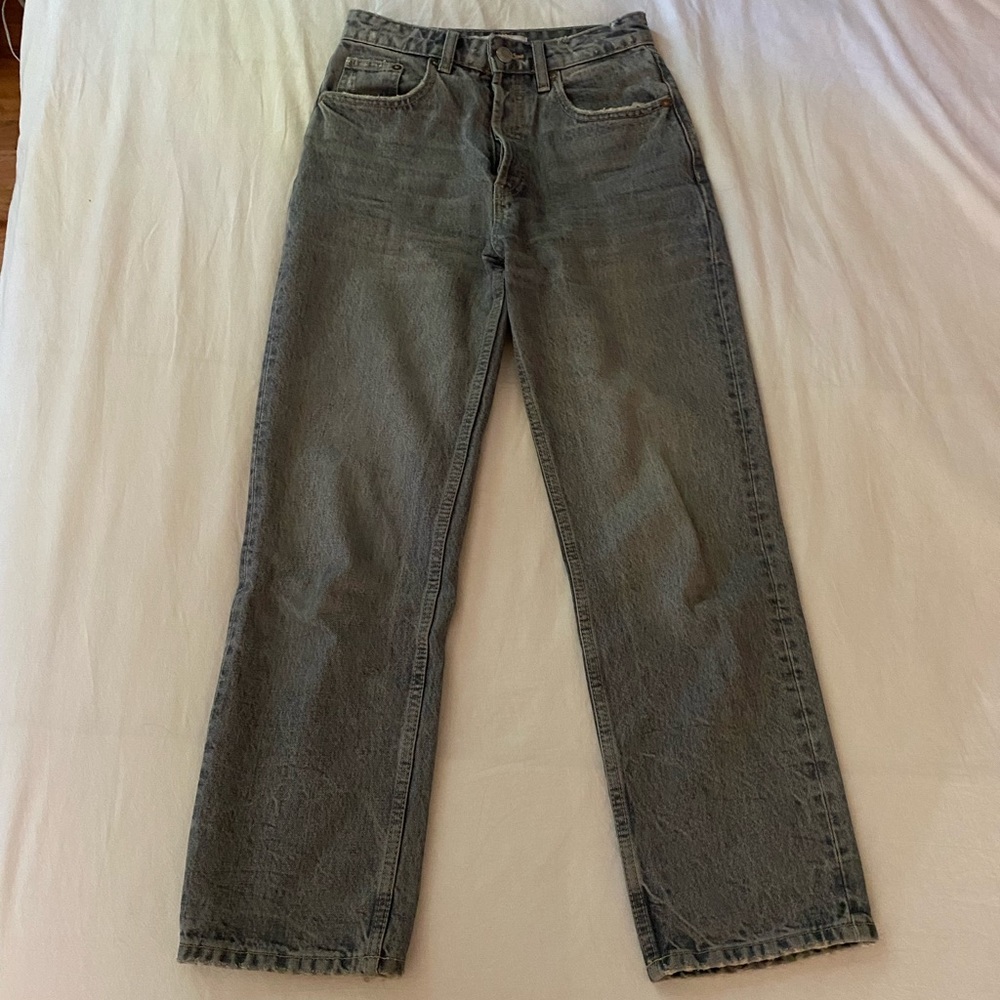 Zara grey mom jeans